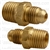 Brass Male Connector 1/4 Tube Sz 1/4 Thread