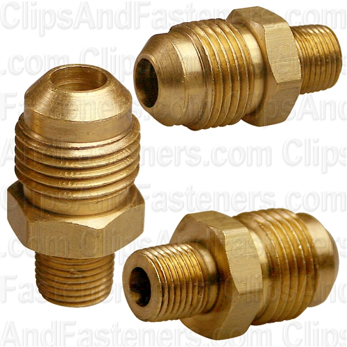 Brass Male Connector 3/8 Tube Sz 1/8 Thread