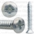 10 X 1 1/4 Phillips Oval #8 Hd Tap Screw Zinc