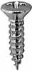 6 X 1/2 Phillips Oval Head Tap Screw Chrome