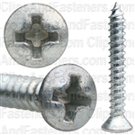 #6 X 1 Phillips Oval Head Tap Screw Zinc