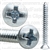 6 X 1 1/4 Phillips Oval Head Tap Screw Zinc