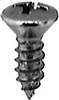 #8 X 1/2" Phillips Oval Head Tapping Screws Chrome