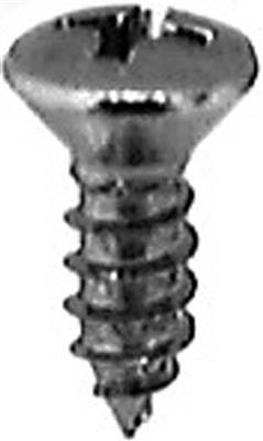 8 X 1/2 Phillips Oval Head Tap Screw Chrome