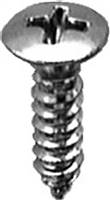 8 X 5/8 Phillips Oval Head Tap Screw Chrome