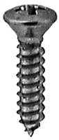 #8 X 3/4 Phillips Oval Head Tap Screw Chrome