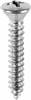 #8 X 1 Phillips Oval Head Tap Screw Chrome