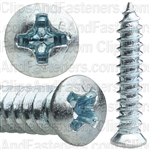 10 X 1 #6 Hd Phillips Oval Hd Tap Screw Zinc