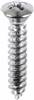 #10 X 1 #8 Hd Phillips Oval Head Tap Screw Chrome