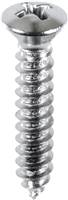 #10 X 1 #8 Hd Phillips Oval Head Tap Screw Chrome