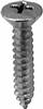 #10 X 1 Phillips Oval Head Tap Screw Chrome