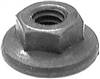 1/4"-20 USS Spin Lock Nuts With Serrations 11/16" Flange
