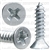 #8 X 3/4" Phillips Flat Head Tapping Screw Zinc