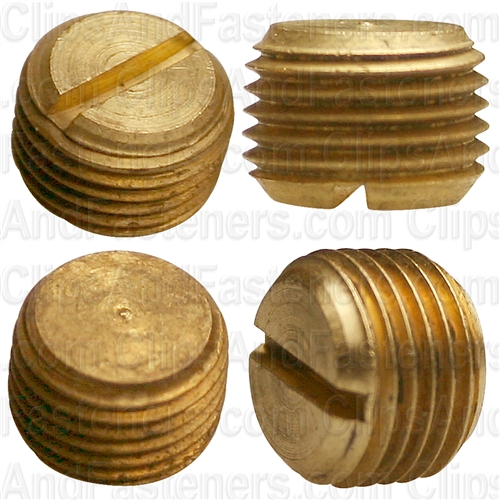Brass Slotted Plug 1/8 Pipe Thread