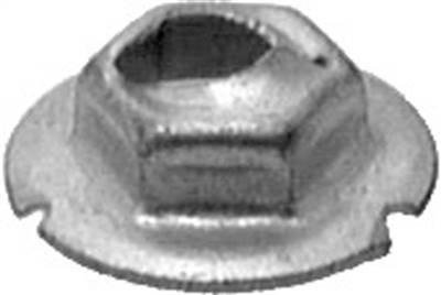 Thread Cutting Nut 3/16 Stud Size 3/8 Hex