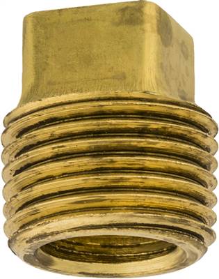 Brass Square Head Plug 1/2 Pipe Thread