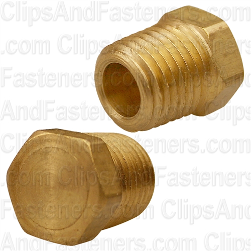Brass Hex Head Plug 1/4 Pipe Thread