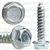 12 X 1 Ind. Hex Washer Head Tap Screw Zinc