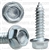 14 X 1 Ind. Hex Washer Head Tap Screw Zinc