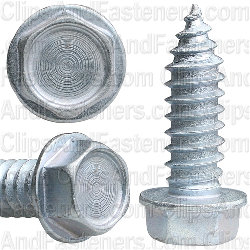 5/16 X 1 Ind. Hex Washer Head Tap Screw Zinc