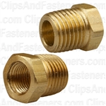 Brass Bushing 1/4 Ext. Thread 1/8 Int. Thread