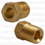 Inverted Nut Brass 3/16" Tube Size