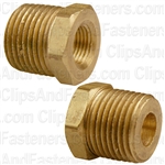 Brass Bushing 3/8" Ext. Thread 1/8" Int. Thread