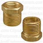 Brass Bushing 3/8" Ext. Thread 1/4" Int. Thread