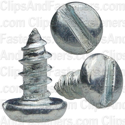 #4 X 1/4" Zinc Slotted Pan Head Tapping Screws