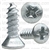 4 X 3/8 Phillips Oval Head Tap Screw Zinc