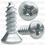 4 X 3/8 Phillips Oval Head Tap Screw Zinc