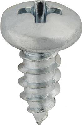 4 X 1/4 Phillips Pan Head Tap Screw Zinc