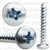 #10 X 1-1/4 Phillips Pan Head Tap Screw Zinc