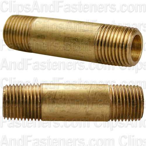Brass Long Nipple 1-1/2 Length 1/8 Thread