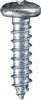 14 X 1 Phillips Pan Head Tap Screw Zinc