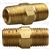 Brass Hex Nipple 1/8 Thread A 1/8 Thread B