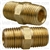 Brass Hex Nipple 1/4 Thread A 1/4 Thread B