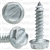 6 X 5/8 Slotted Hex Washer Head Tap Screw Zinc