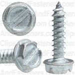 6 X 5/8 Slotted Hex Washer Head Tap Screw Zinc