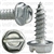 10 X 5/8 Slotted Hex Washer Head Tap Screw Zinc