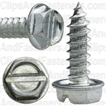 10 X 5/8 Slotted Hex Washer Head Tap Screw Zinc