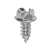 12 X 1/2 Slotted Hex Washer Head Tap Screw Zinc