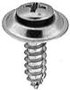 #10 X 3/4" Phillips Oval #8 Head Sems Countersunk Washer Chrome
