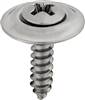 #6 X 5/8" Phillips Oval Head Sems Countersunk Washer Chrome