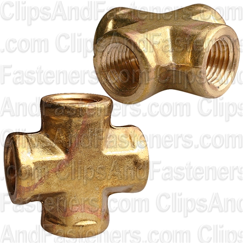 Brass Cross 1/4 Pipe Thread