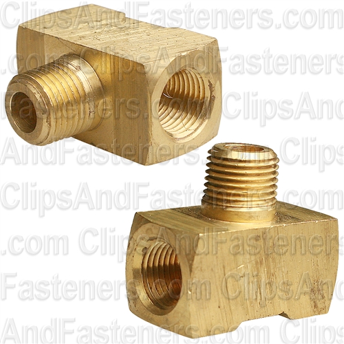 Brass Male Branch Tee 1/8 Pipe Thread