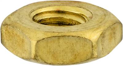 Hex Machine Screw Nut Brass 10-24 Thrd 3/8 Hex