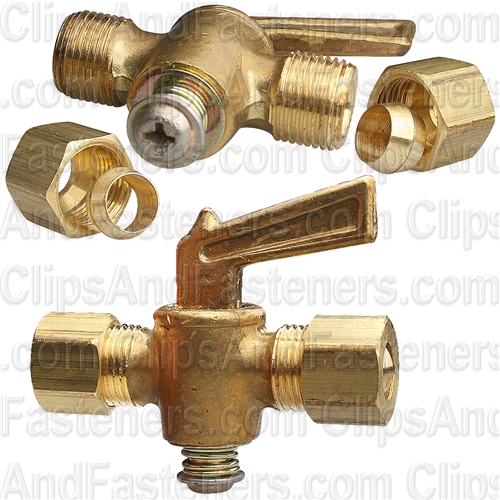 Brass Compr. Line Ground Plug 5/16 Tube Sz