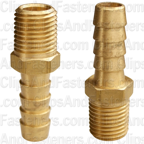 Hose Barb To Taper Male Pipe 3/8 I.D. 1/4 Thrd