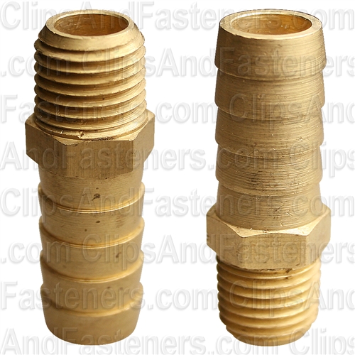 Hose Barb To Taper Male Pipe 1/2 I.D. 1/4 Thrd